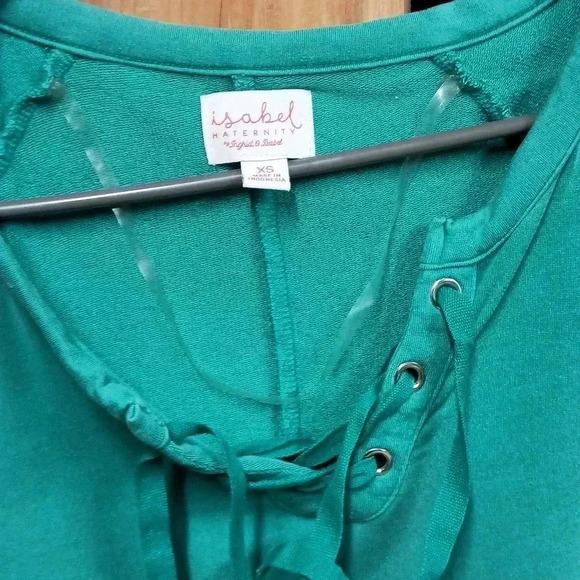 Isabella Oliver Green Long Sleeve Tee - Picture 4 of 6